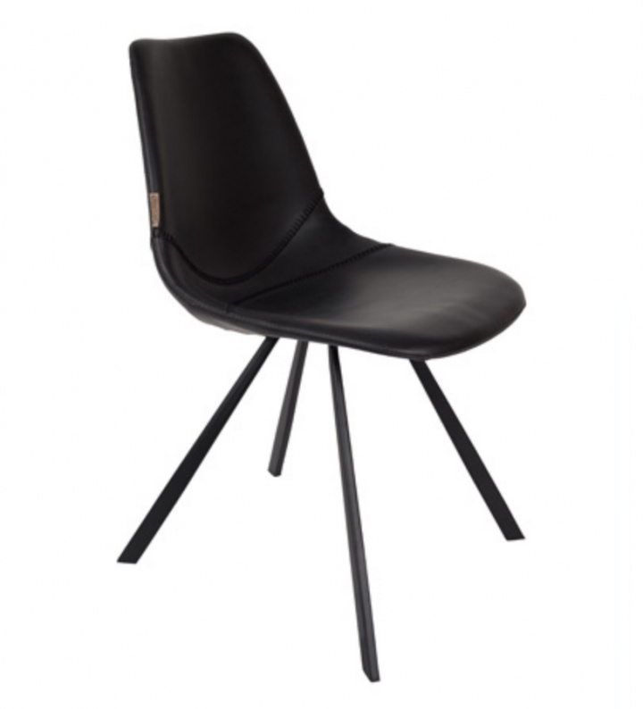 Silla \'Franky\' - Negro/PU-cuero en el grupo Muebles / Muebles para sentarse / Sillas con Reforma (1100280)