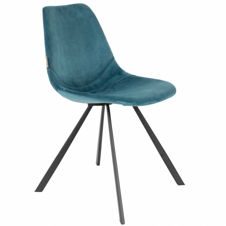 Silla \'Franky\' - Terciopelo/Petróleo en el grupo Muebles / Muebles para sentarse / Sillas con Reforma (1100370)