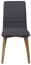 Silla \'Gracy\' - Gris oscuro/Roble