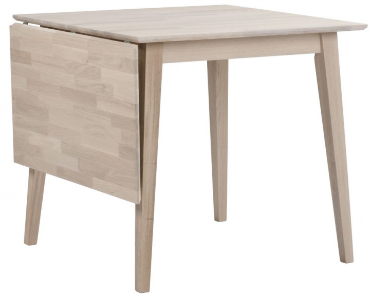 Mesa de comedor \'Filippa\' 80x80cm - Roble blanqueado en el grupo Muebles / Mesas / Mesa de comedor con Reforma (113718)