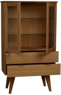 Vitrina \'Filippa\' 81x140cm - Roble