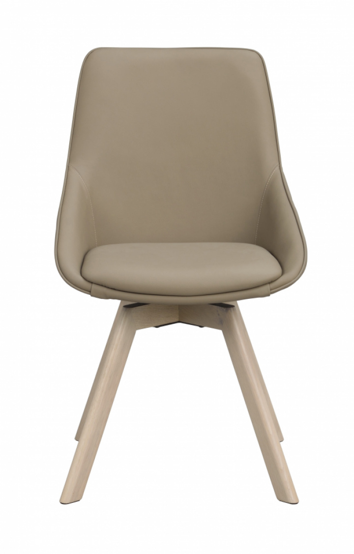 Silla \'Alison\' Cuero - Beige/blanco pigmentado en el grupo Muebles / Muebles para sentarse / Sillas con Reforma (118135)