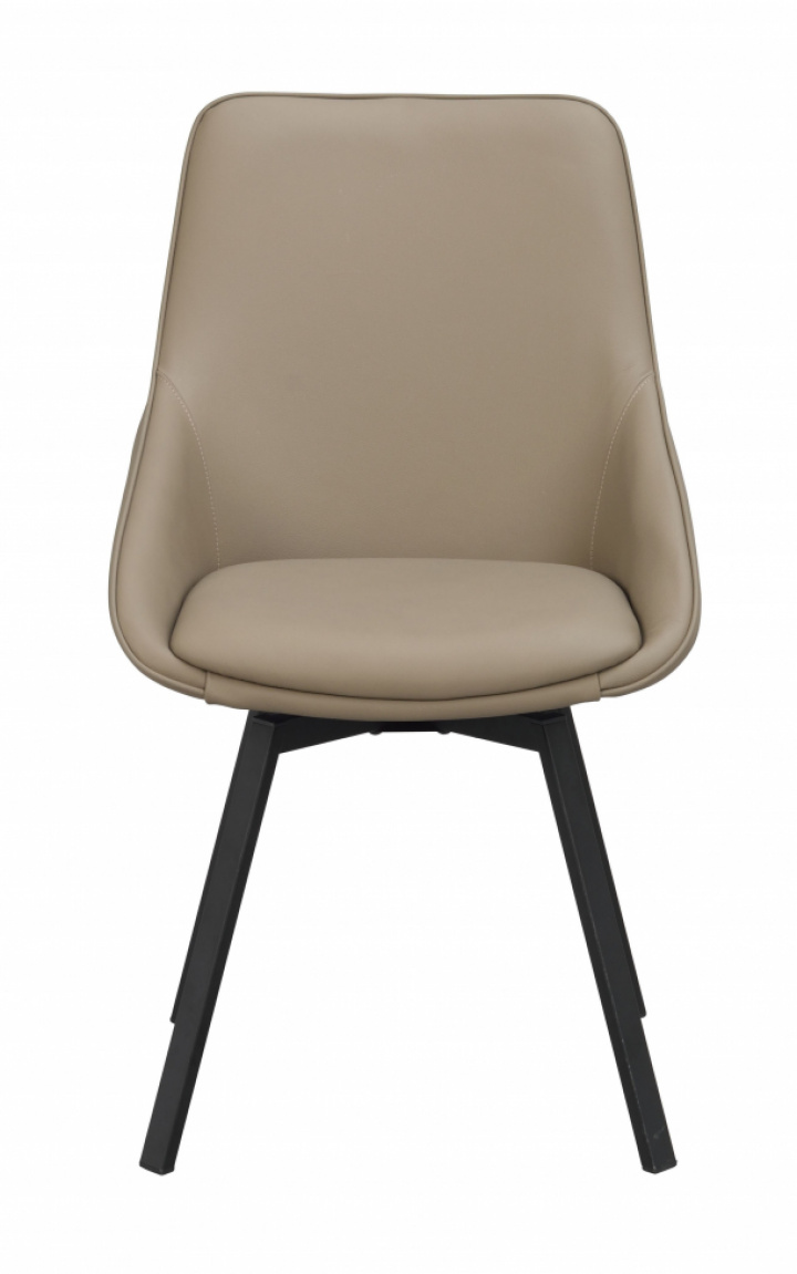 Silla \'Alison\' Cuero - Beige/negro en el grupo Muebles / Muebles para sentarse / Sillas con Reforma (118137)