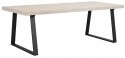 Mesa \'Brooklyn\' 220x95cm - Roble blanqueado/Pata negra en U