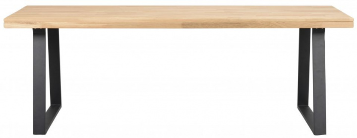 Mesa \'Brooklyn\' 220x95cm - Roble/Pata negra en U en el grupo Muebles / Mesas / Mesa de comedor con Reforma (119822)