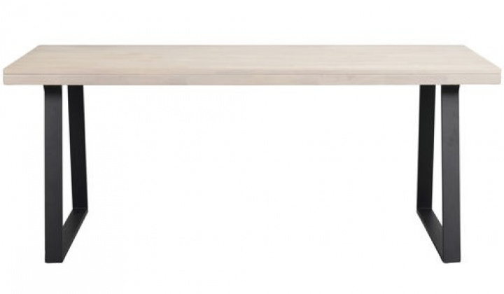 Mesa de comedor \'Brooklyn\' 170x95cm - Pigmentada blanca/Negra U-pata en el grupo Muebles / Mesas / Mesa de comedor con Reforma (119835)