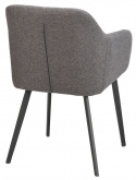 Silla con brazos \'Bolton\' - Gris/Negro