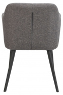 Silla con brazos \'Bolton\' - Gris/Negro