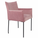 Sillón \'Dion\' - Terciopelo/Rosa