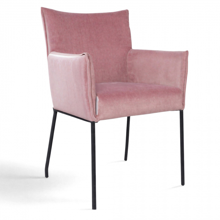 Sill&oacute;n \'Dion\' - Terciopelo/Rosa en el grupo Muebles / Muebles para sentarse / Sillas con Reforma (1200180)