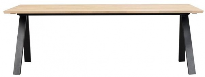 Mesa de comedor \'Carradale\' 220x100cm - Pigmentada blanca/P-pata en el grupo Muebles / Mesas / Mesa de comedor con Reforma (120320)