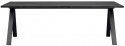 Mesa de comedor \'Carradale\' 220x100cm - Negra/P-pata