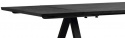 Mesa de comedor \'Carradale\' 220x100cm - Negra/P-pata