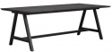 Mesa de comedor \'Carradale\' 220x100cm - Negro/A-pata