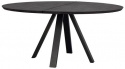 Mesa de comedor \'Carradale\' Redonda 150cm - Negro/V-pata