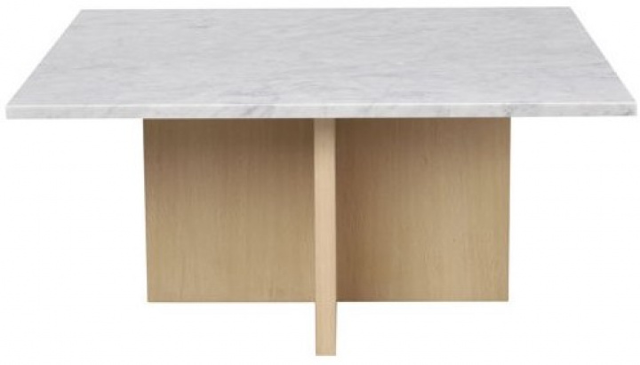 Mesa de centro \'Brooksville\' 90x90cm - Blanco/Blanco pigmentado en el grupo Muebles / Mesas / Mesa de café con Reforma (120789)