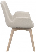 Silla con brazos \'Drimsdale\' - Beige/Blanco pigmentado