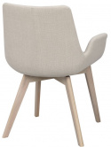 Silla con brazos \'Drimsdale\' - Beige/Blanco pigmentado