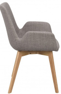 Silla con brazos \'Drimsdale\' - Gris/Roble