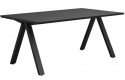 Mesa de comedor \'Carradale\' 170x100cm - Negro/Pata en V