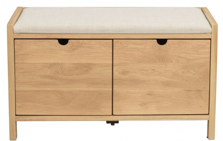 Banco de entrada \'Hillmond\' - Roble en el grupo Muebles / Estantes y almacenamiento / Percheros y zapateros con Reforma (121062)