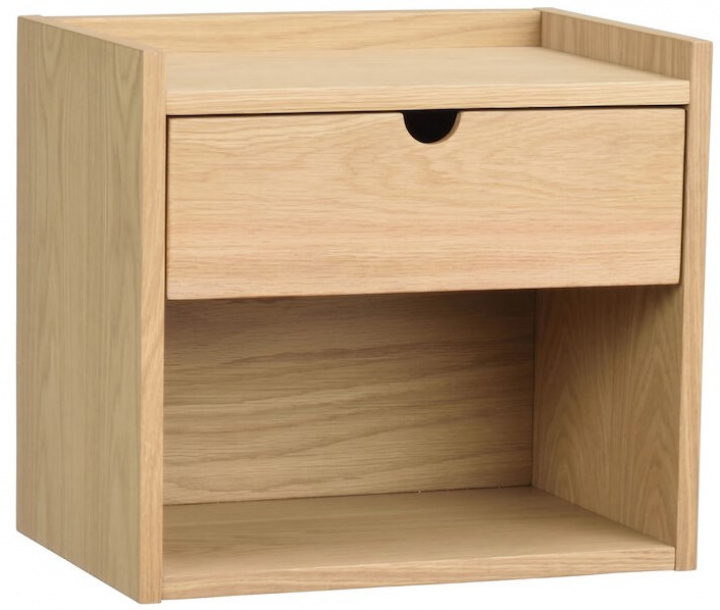 Mesita de noche/Estante de pared \'Hillmond\' - Roble en el grupo Muebles / Mesas / Mesas de noche con Reforma (121065)
