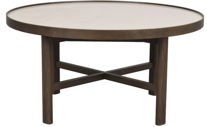 Mesa de centro \'Marsden\' Redonda 90cm - Marrón en el grupo Muebles / Mesas / Mesa de café con Reforma (121096)
