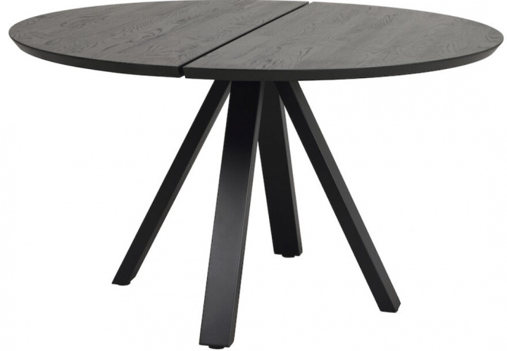 Mesa de comedor \'Carradale\' Redonda 130cm - Negra/P patas en el grupo Habitaciones con Reforma (121217)