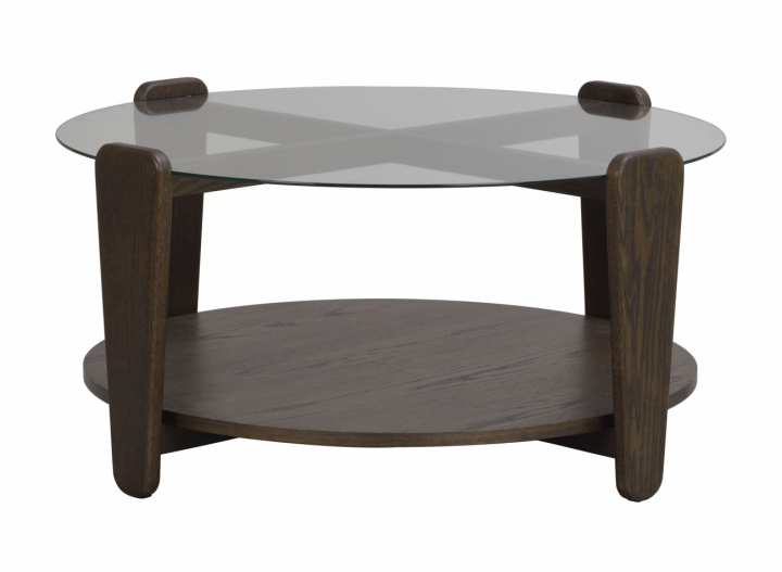 Mesa de centro \'Arran\' Ø93 - Marrón en el grupo Muebles / Mesas / Mesa de café con Reforma (121274)