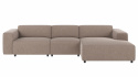 Sof&aacute; de 4 plazas \'Willard\' con chaise longue H - Beige