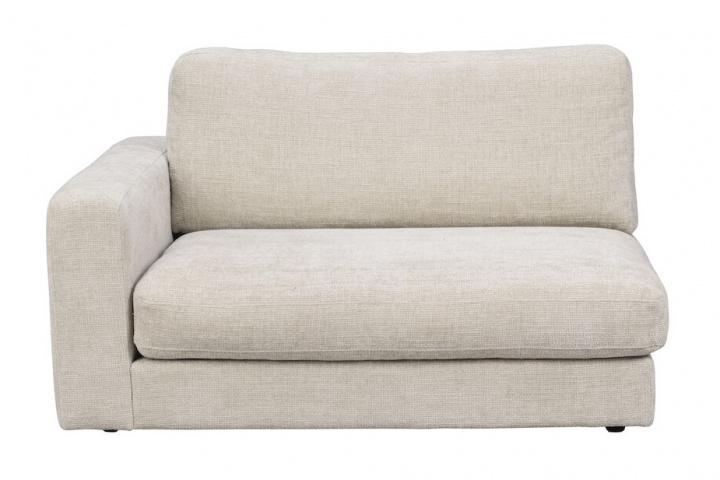 Sillón de esquina \'Duncan\' Izquierda - Gris claro en el grupo Muebles / Sofás / Sofás modulares con Reforma (122022)