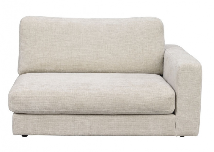 Sillón de esquina \'Duncan\' Derecha - Gris claro en el grupo Muebles / Sofás / Sofás modulares con Reforma (122023)