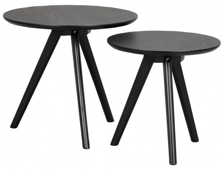 Mesa de centro \'Yumi\' 2 partes - Negra en el grupo Muebles / Mesas / Mesa de café con Reforma (123556)
