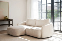 Sof&aacute; de 3 plazas \'Norris\' con chaise longue izquierda - Beige claro