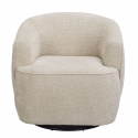 Sillón \'Dermot\' giratorio - Beige claro
