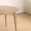 Mesa de comedor \'Saba\' redonda 120 cm - Roble