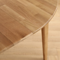 Mesa de comedor \'Saba\' redonda 120 cm - Roble