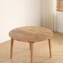 Mesa de comedor \'Saba\' redonda 120 cm - Roble