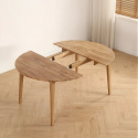 Mesa de comedor \'Saba\' redonda 120 cm - Roble