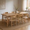 Mesa de comedor \'Alfors\' 210x100cm - Natural