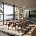 Mesa de comedor \'Alfors\' 210x100cm - Nogal