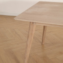 Mesa de comedor \'Line\' 180 cm - Blanco pigmentado