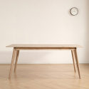 Mesa de comedor \'Line\' 180 cm - Blanco pigmentado