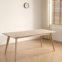 Mesa de comedor \'Line\' 180 cm - Blanco pigmentado
