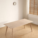 Mesa de comedor \'Line\' 180 cm - Blanco pigmentado