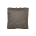 Puff \'Lycke\' 50x50x15 - Marrón oscuro