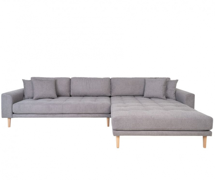 Sofá \'Lido\' Derecho - Gris claro en el grupo Muebles / Sofás / Sofás con chaise longue con Reforma (1301600)