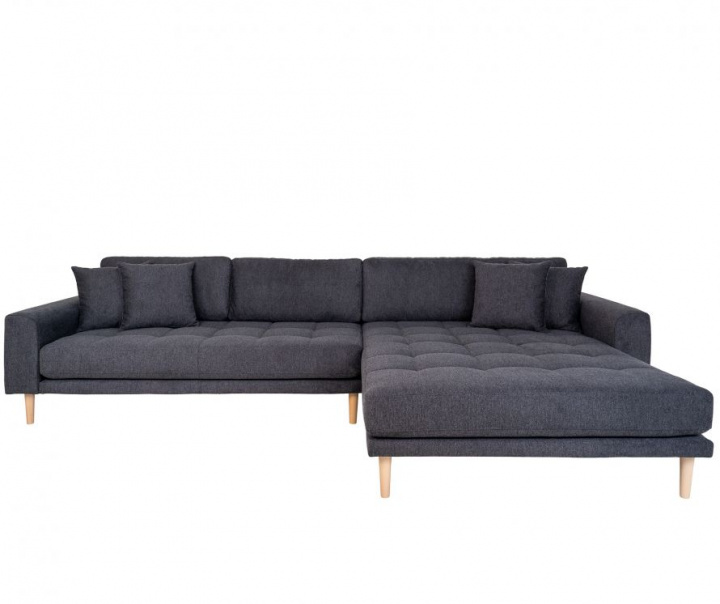Sofá \'Lido\' Derecho - Gris oscuro en el grupo Muebles / Sofás / Sofás con chaise longue con Reforma (1301602)
