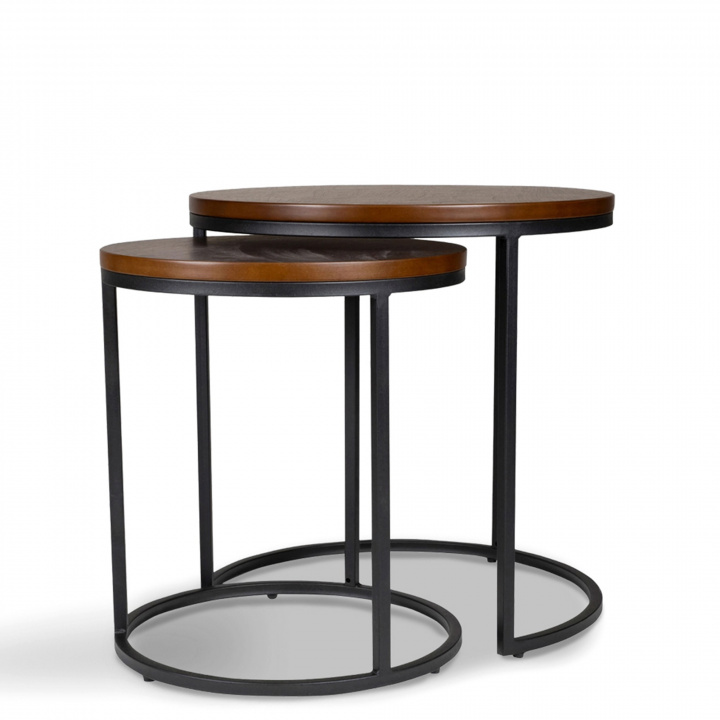 Mesa de centro \'Prime\' S 2 partes - Nogal en el grupo Muebles / Mesas / Mesa de café con Reforma (1311-L-S)