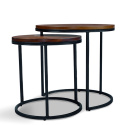 Mesa de centro \'Prime\' S 2 partes - Nogal